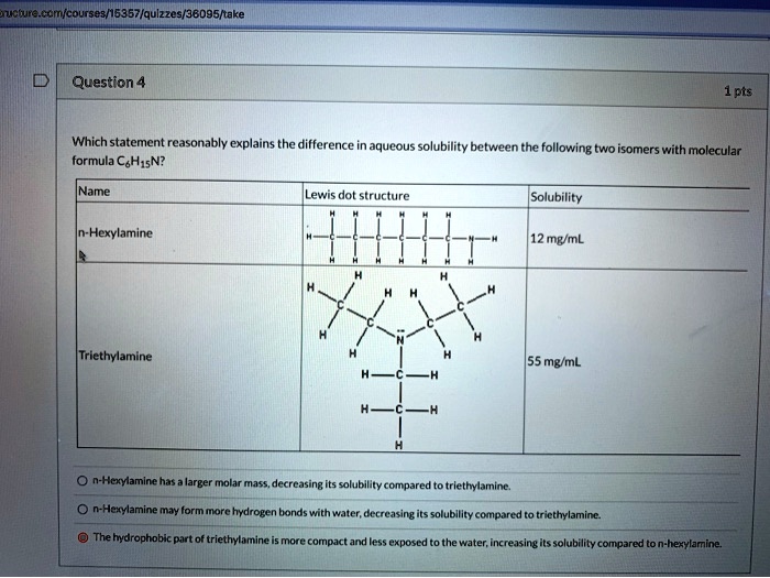 Solved Question Pts Which Statement Reasonably Explains The