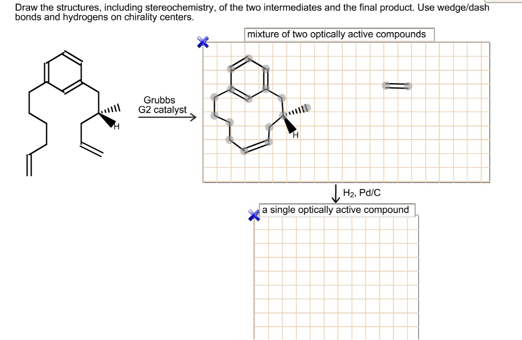 Solved Draw The Structures Including Stereochemistry Of The Two