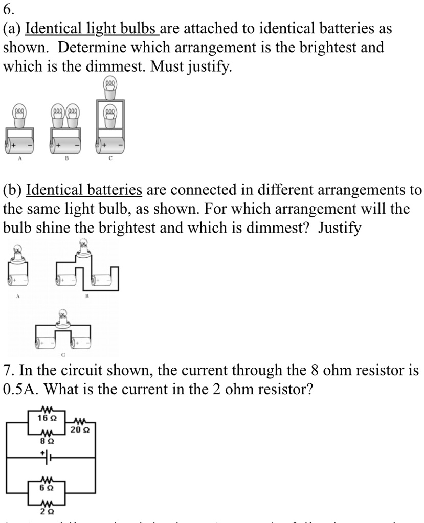 SOLVED Thank You 6 A Identical Light Bulbsare Attached To