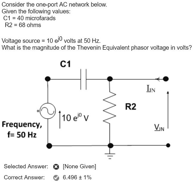 Solved How To Find The Magnitude Of The Thevenin Phasor Voltage Of