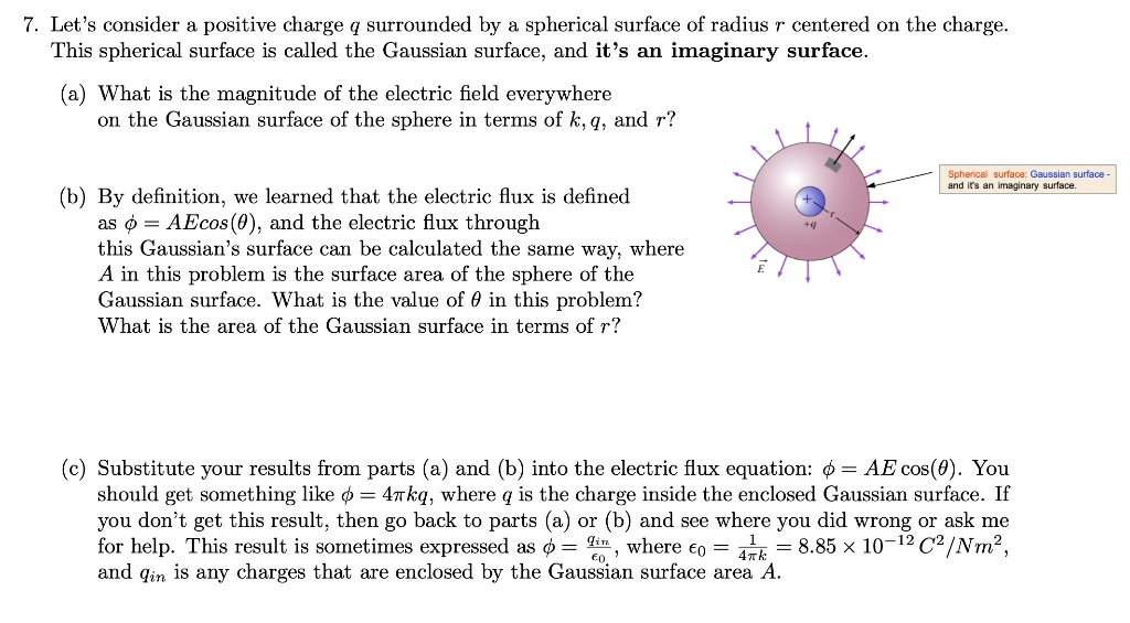 Solved Let S Consider Positive Charge Q Surrounded By A Spherical