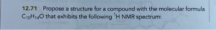 Solved Propose A Structure For A Compound With The Molecular