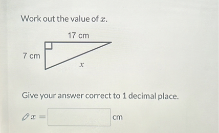 Solved Work Out The Value Of X Give Your Answer Correct To Decimal