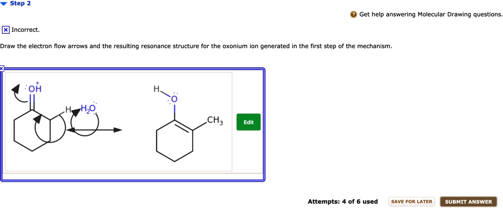 Solved Get Help Answering Molecular Drawing Questions Incorrect Draw