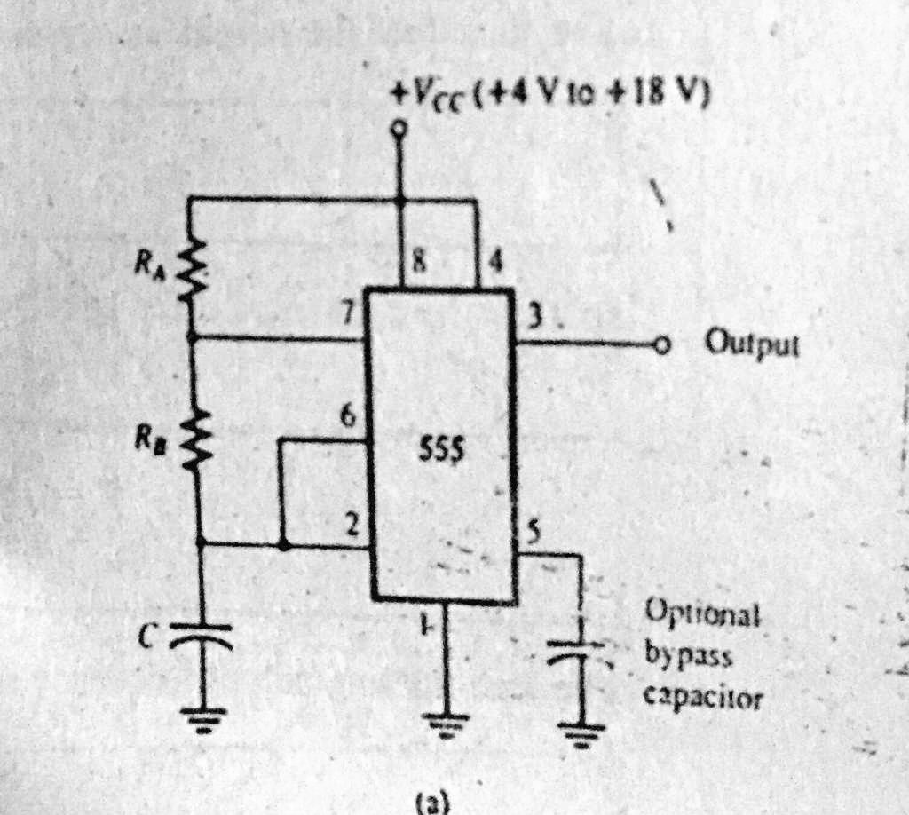 SOLVED For The 555 Timer Astable Multivibrator Circuit Of The Figure