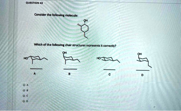 Solved Question Consider The Bllwing Mokccule Wnich Of Che