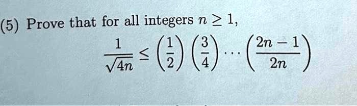 Solved Prove That For All Integers N Prove That For All