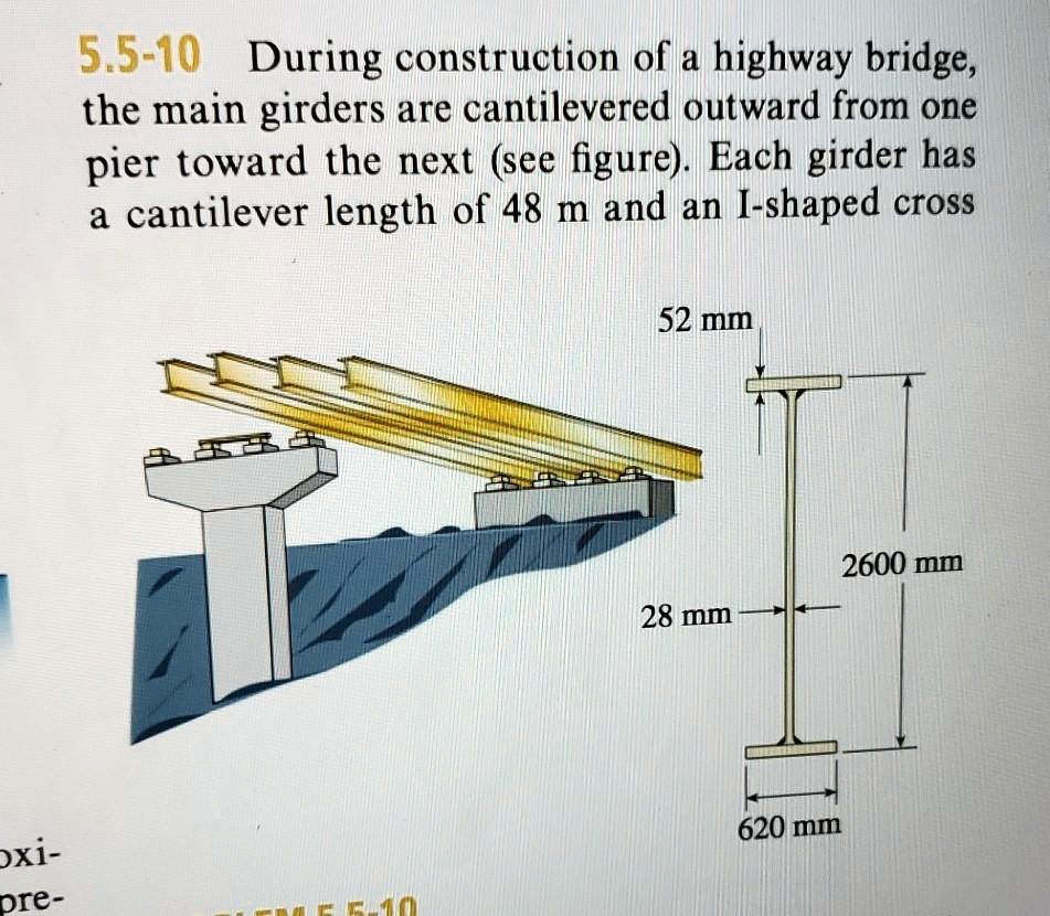 SOLVED During Construction Of A Highway Bridge The Main Girders Are