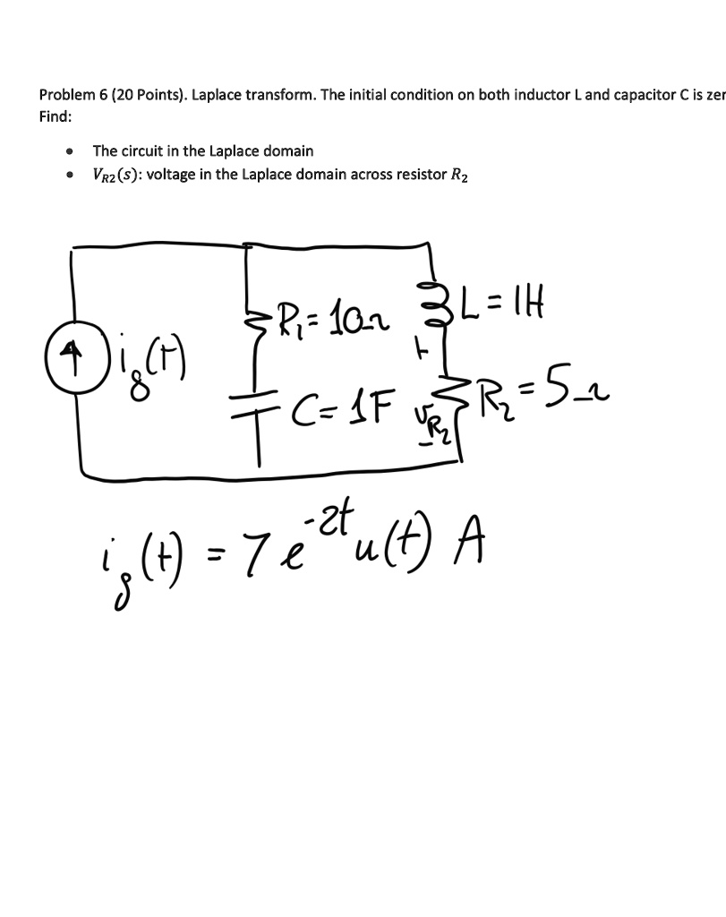 Solved Problem Points Laplace Transform The Initial Condition