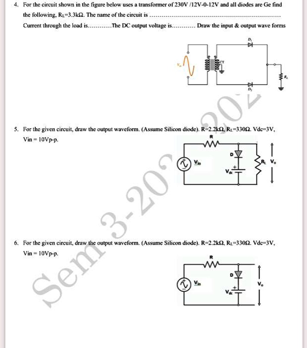 SOLVED For The Circuit Shown In The Figure Below A Transformer Of