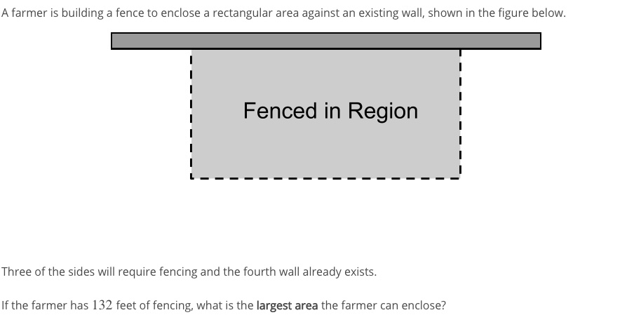 SOLVED A Farmer Is Building Fence T0 Enclose Rectangular Area Against