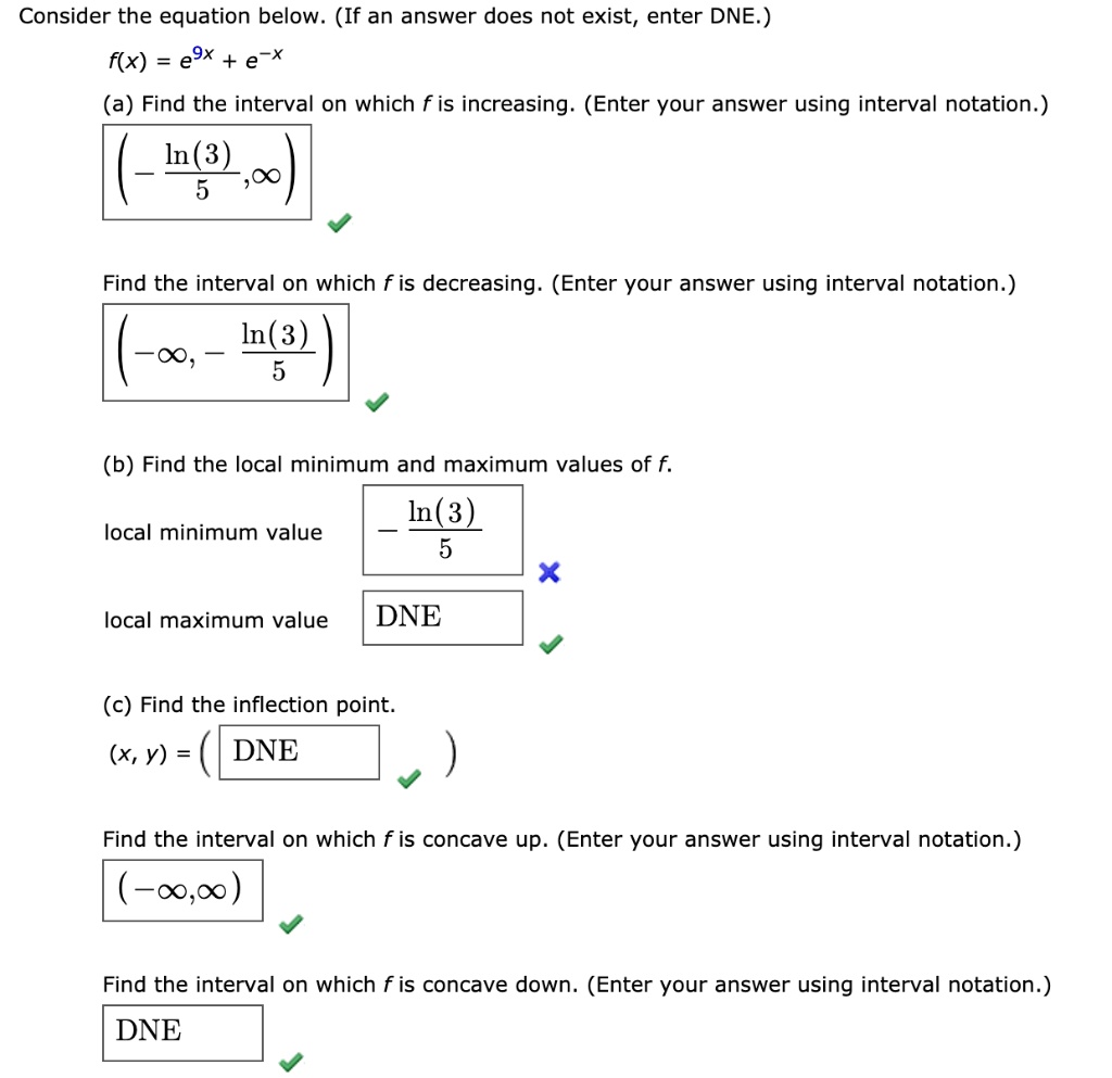 SOLVED Consider The Equation Below If An Answer Does Not Exist