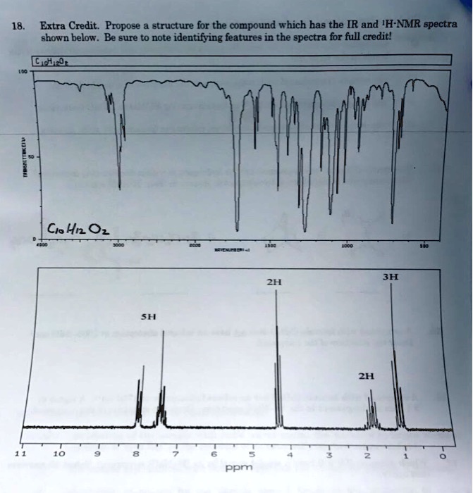 Solved Extra Credit Propose Structure For The Compound Which Has