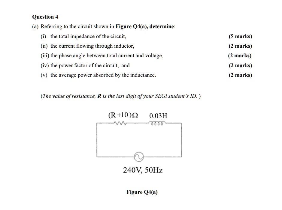 Solved R Question Referring To The Circuit Shown In Figure Q A