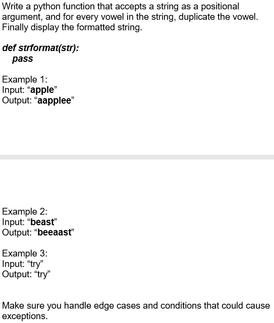 Solved This Is Supposed To Be In Python Write A Python Function