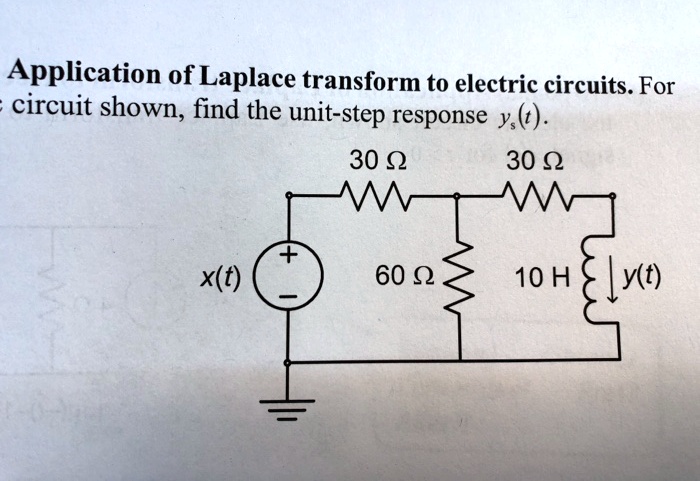 SOLVED For The Electric Circuit Shown Find The Unit Step Response