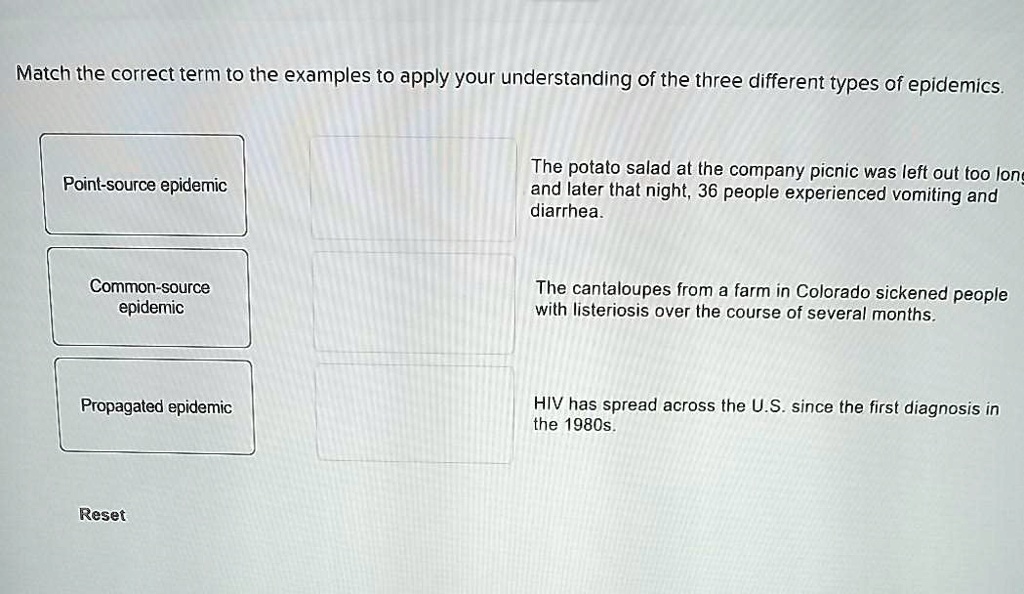 SOLVED Match The Correct Term To The Examples To Apply Your