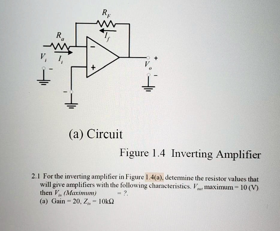 SOLVED a Circuit 21n31 Inverting Amplifier 241 JO1 â