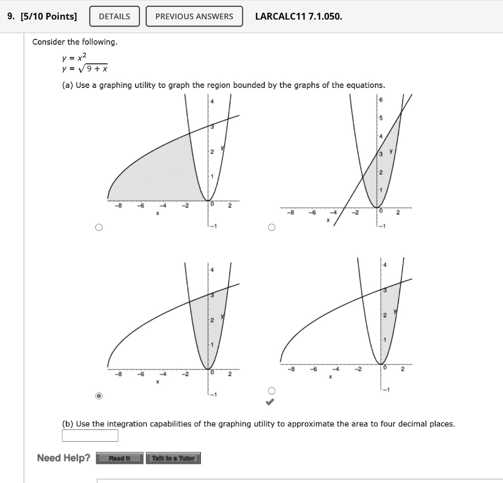 Solved Larcalc Consider The Following Y X Y X