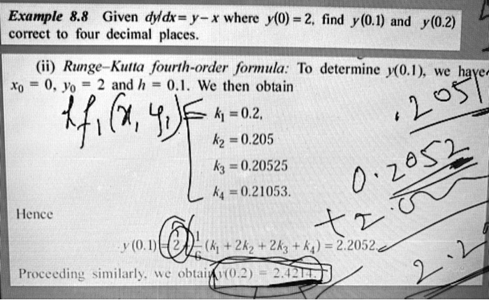 Solved Example Given Dydx Y X Where Y Find Y And Y