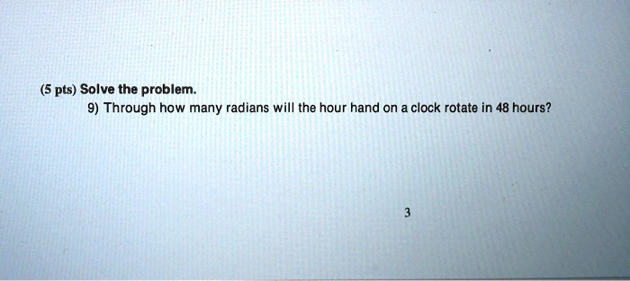 Solved Pts Solve The Problem Through How Many Radians Will The