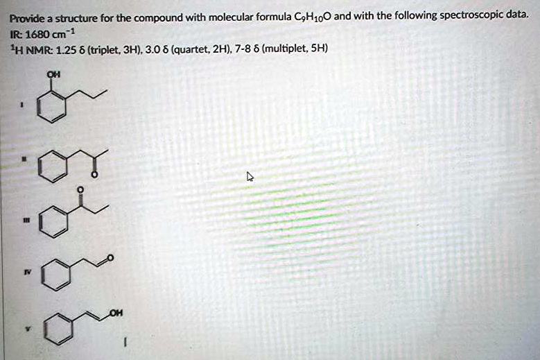 Solved Provide A Structure For The Compound With Molecular Formula