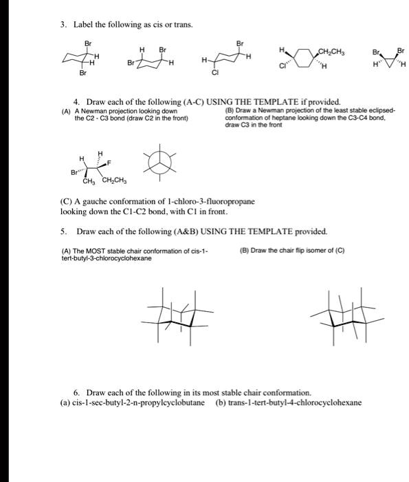 VIDEO Solution 3 Label The Following As Cis Or Trans Br 4 Draw Each