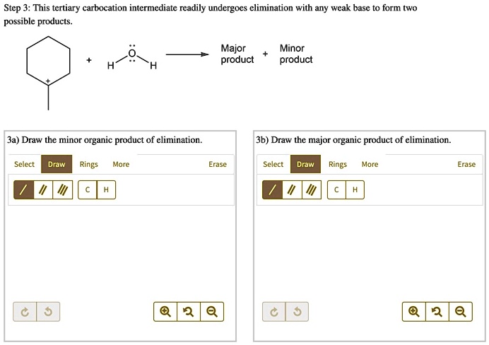 SOLVED Stcp 3 This Tertiary Carbocation Intermediate Readily