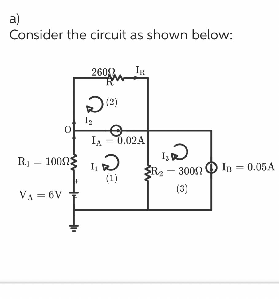 Consider The Circuit Shown Below Find