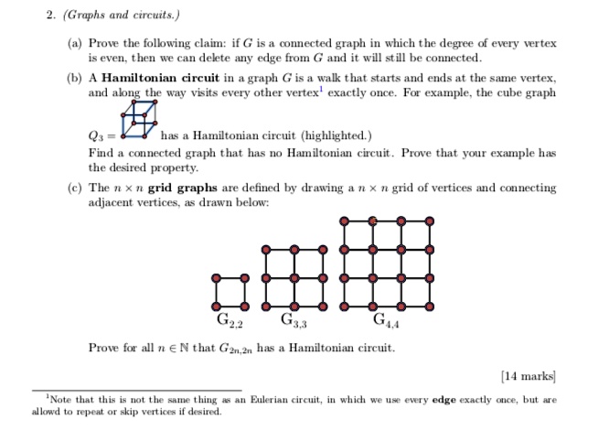 SOLVED Graphs Carcts A Prowee The Following Claim If G Is