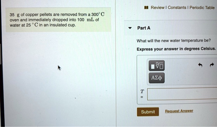 Solved Review Constants Periodic Table G Of Copper Pellets Are