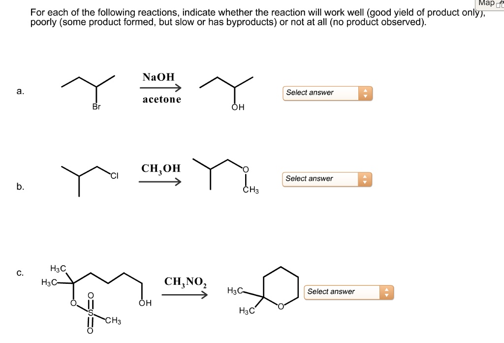 SOLVED MapOL For Each Of The Following Reactions Indicate Whether The