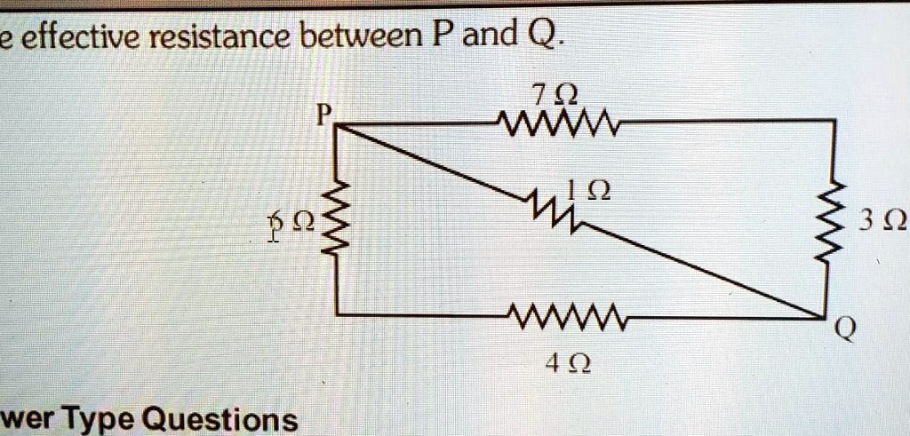 Solved Find The Effective Ressistance Between P And Q