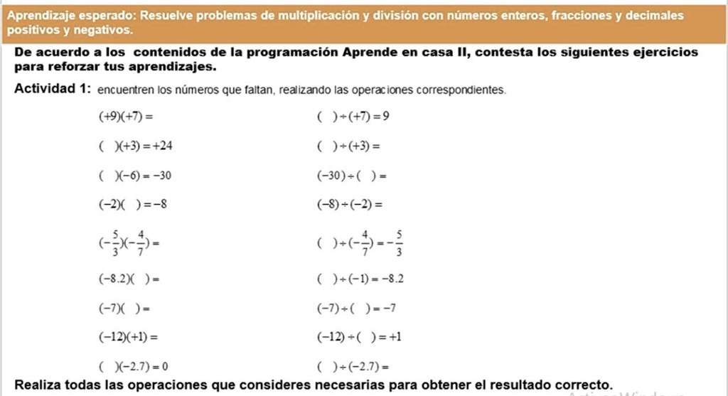 Operaiones Con Fracciones