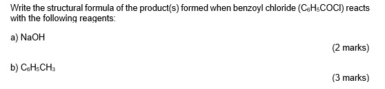 Solved Write The Structural Formula Of The Product S Formed When