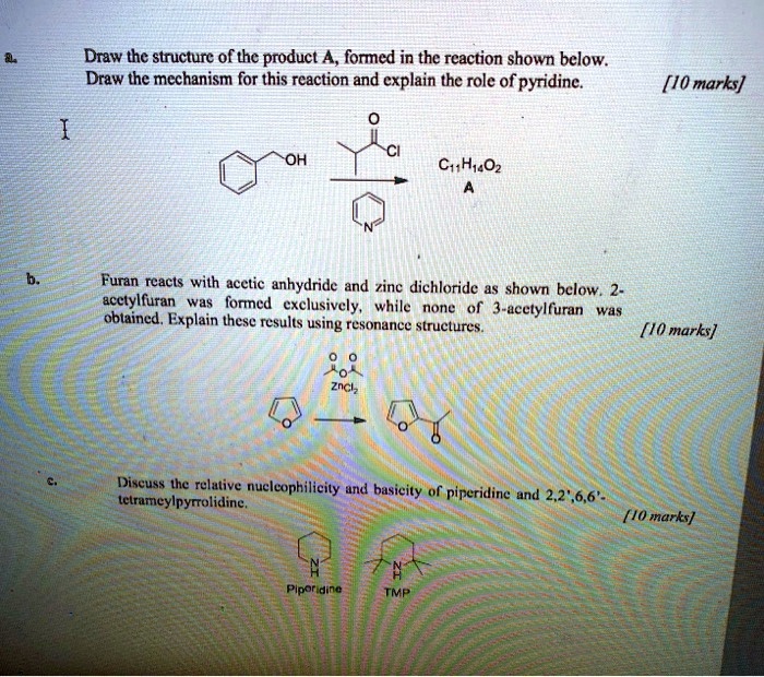 SOLVED Draw The Structure Of The Product A Formed In The Reaction