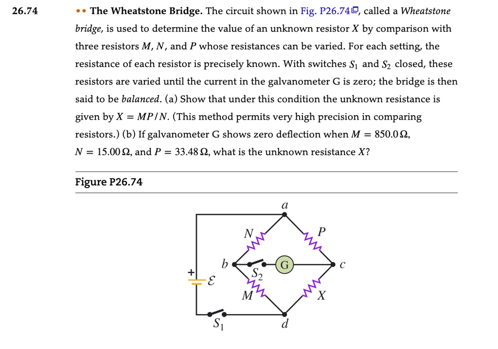 Solved The Wheatstone Bridge The Circuit Shown In Fig P