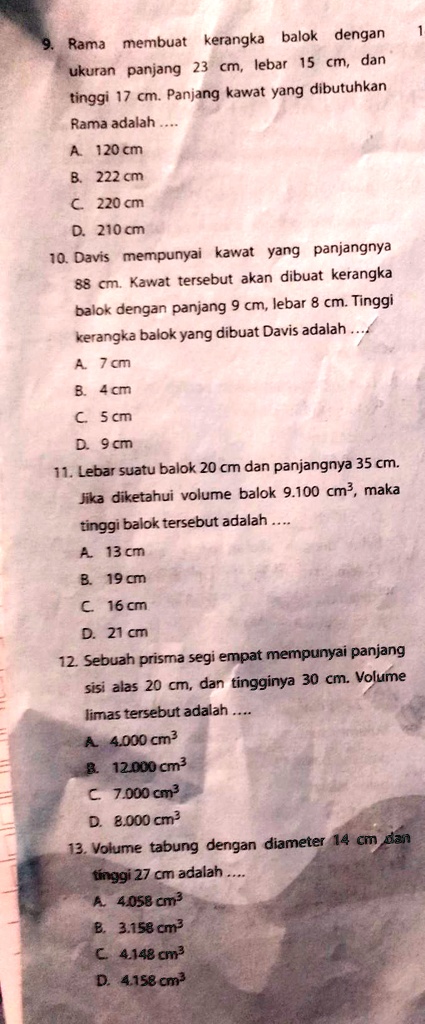 Solved Assalamu Alaikum Kak Tolong Bantu Ya Membuat Kerangka Balok