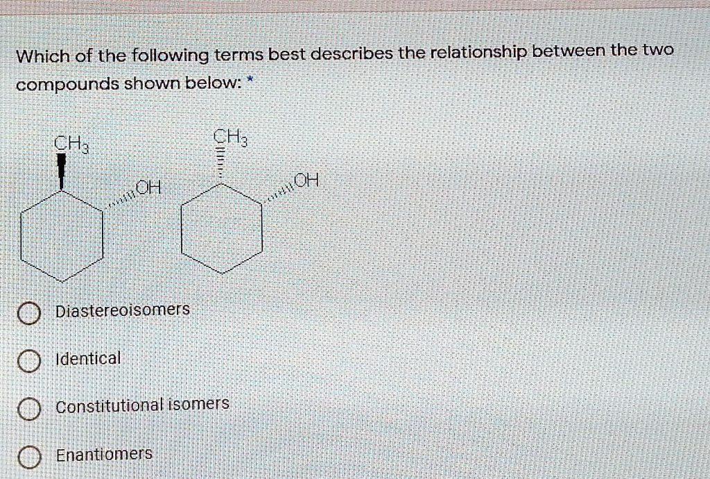 SOLVED Which Of The Following Terms Best Describes The Relationship