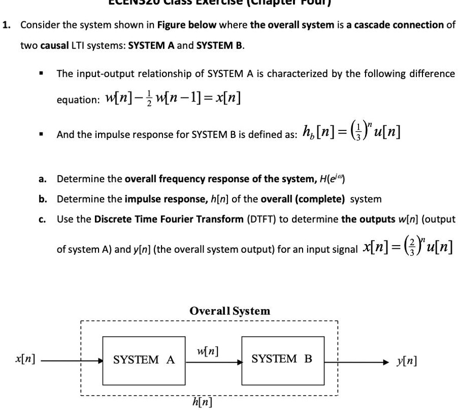 SOLVED Consider The System Shown In The Figure Below Where The