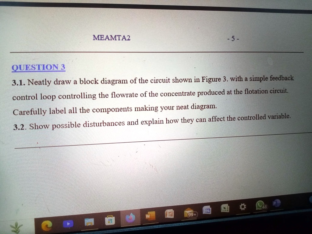 SOLVED Texts MEAMTA2 QUESTION 3 3 1 Neatly Draw A Block Diagram Of