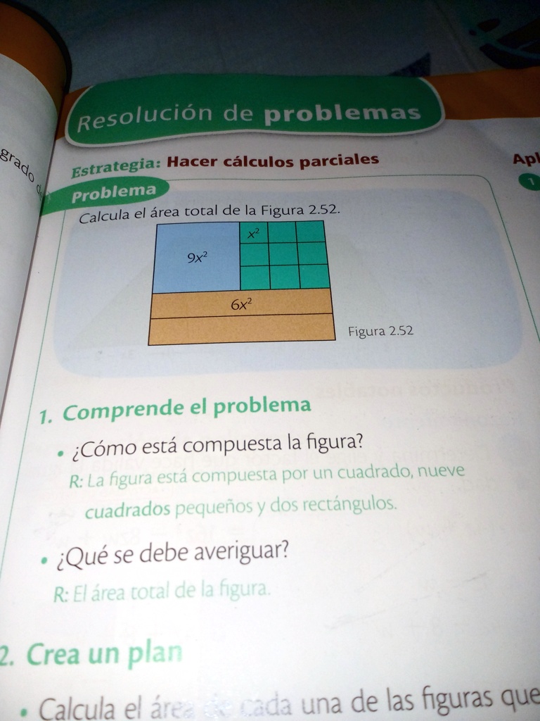 SOLVED Calcula el área total de la figura Resolución de problemas