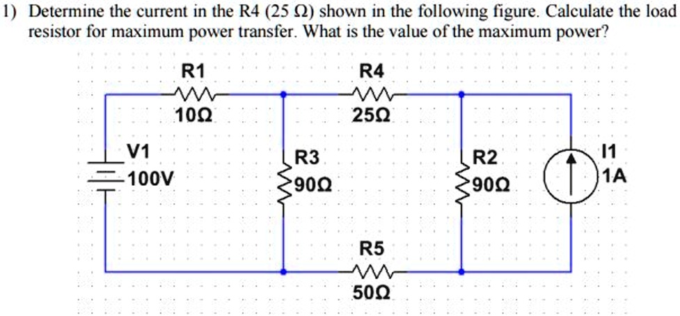 SOLVED Using Thevenin S Theorem Determine The Current In The R4 25