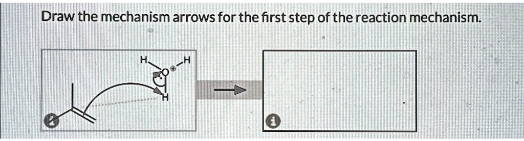 Solved Draw The Mechanism Arrows For The First Step Of The Reaction