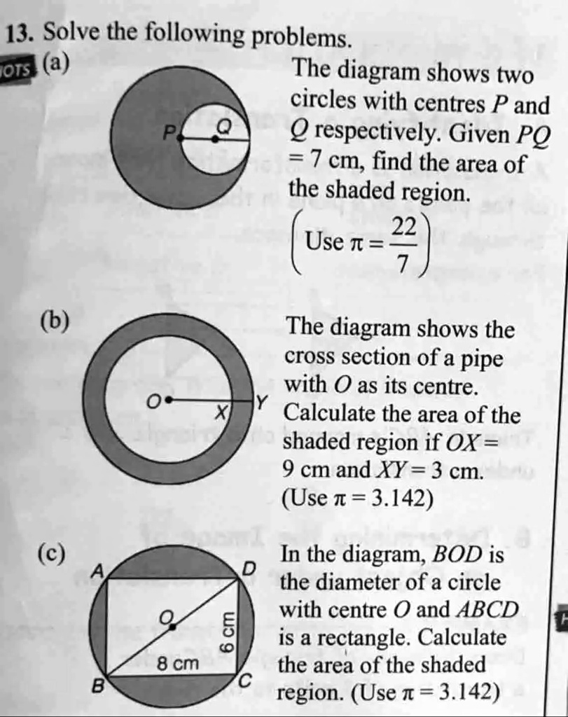 Solved Solve The Following Problems Ots A The Diagram Shows Two