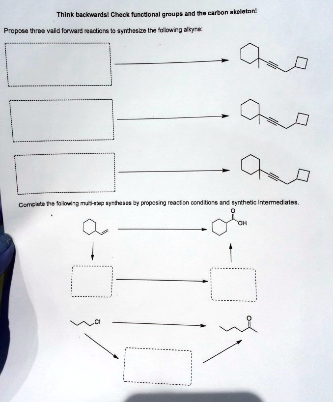 SOLVED Think Backwards Check Functional Groups And The Carbon