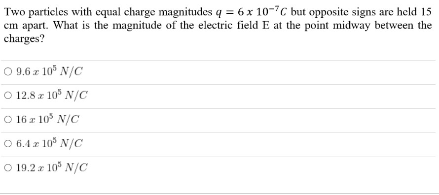 SOLVED Two Particles With Equal Charge Magnitudes Q 6 10 7C But