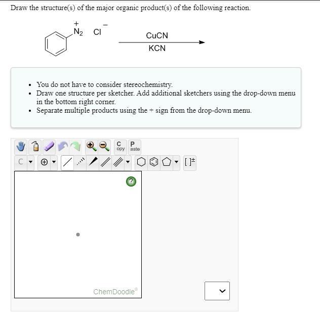 Solved Draw The Structure S Ofthe Major Organic Product S Ofthe