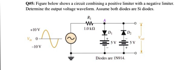 SOLVED Q 5 The Figure Below Shows A Circuit Combining A Positive