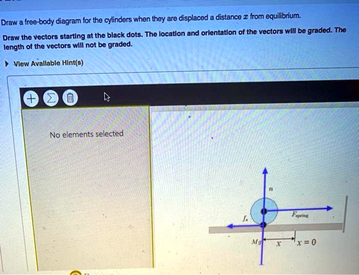 Solved Draw A Free Body Diagram For The Cylinders When They Are